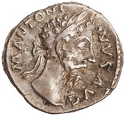 Denarius - Marcus Aurelius COS III P P; Annona obverse image