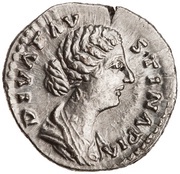 Denarius - Faustina the Younger AETERNITAS; Aeternitas obverse image