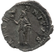 Denarius - Faustina the Younger AETERNITAS; Aeternitas, Rome, 176-180 reverse image