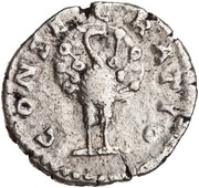 Denarius - Faustina the Younger CONSECRATIO, Rome, 176-180 reverse image