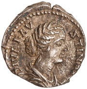 Denarius - Faustina the Younger CONSECRATIO obverse image