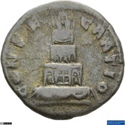 Denarius - Faustina the Younger CONSECRATIO, Rome, 176-180 reverse image