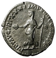 Denarius - Marcus Aurelius TR P XXXI IMP VIIII COS III P P PIET AVG; Pietas, Rome, 177 reverse image