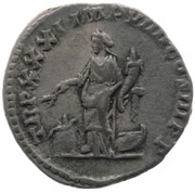 Denarius - Marcus Aurelius TR P XXXI IMP VIIII COS III P P; Annona, Rome, 177 reverse image