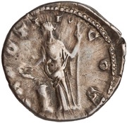 Denarius - Commodus TR POT II COS; Salus, Rome, 177 reverse image
