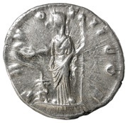 Denarius - Commodus TR POT II COS; Salus, Rome, 177 reverse image