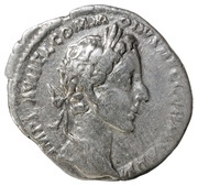 Denarius - Commodus TR POT II COS P P; Salus obverse image