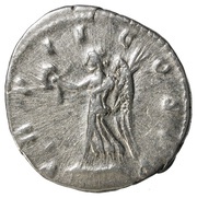 Denarius - Commodus TR P II COS P P; Victory, Rome, 177 reverse image
