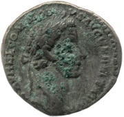 Denarius - Commodus IVNONI SISPITAE TR P II IMP II COS P P; Juno Sospita obverse image
