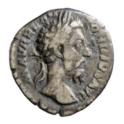 Denarius - Marcus Aurelius TR P XXXII IMP VIIII COS III P P; Minerva obverse image