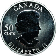 50 Cents - Elizabeth II Johnny Bower obverse image