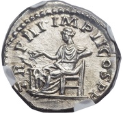 Denarius - Commodus TR P III IMP II COS P P; Salus, Rome, 177-178 reverse image