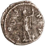 Denarius - Commodus COS P P; Roma and Victory, Rome, 177-178 reverse image