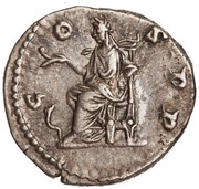 Denarius - Commodus COS P P; Salus, Rome, 177-178 reverse image