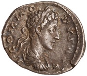Denarius - Commodus COS P P; Salus obverse image