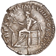 Denarius - Marcus Aurelius TR P XXXIII IMP VIIII COS III P P; Salus, Rome, 178-179 reverse image
