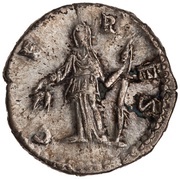 Denarius - Crispina CERES; Ceres, Rome, 178-191 reverse image