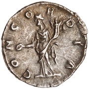 Denarius - Crispina CONCORDIA; Concordia, Rome, 178-191 reverse image