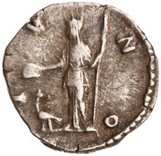 Denarius - Crispina IVNO; Juno, Rome, 178-191 reverse image