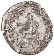 Denarius - Marcus Aurelius TR P XXXIII IMP X COS III P P; Salus, Rome, 179 reverse image