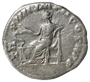 Denarius - Commodus TR P IIII IMP II COS P P; Salus, Rome, 179 reverse image