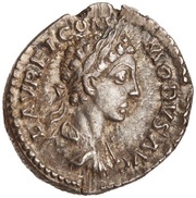Denarius - Commodus TR P IIII IMP III COS II P P; Fortuna obverse image