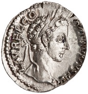 Denarius - Commodus TR P IIII IMP III COS II P P; Victory obverse image