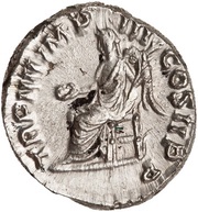 Denarius - Commodus TR P IIII IMP III COS II P P; Victory, Rome, 179 reverse image