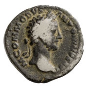 Denarius - Commodus TR P V IMP IIII COS II P P; Minerva and Victory obverse image