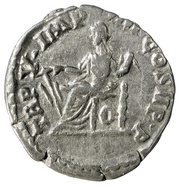 Denarius - Commodus TR P V IMP IIII COS II P P; Fortuna, Rome, 180 reverse image