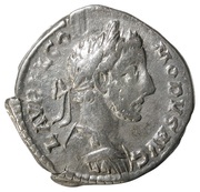 Denarius - Commodus TR P V IMP IIII COS II P P; Fortuna obverse image