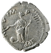 Denarius - Commodus TR P V IMP IIII COS II P P; Providentia, Rome, 180 reverse image