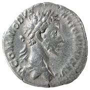 Denarius - Commodus LIB AVG TR P V IMP IIII COS II P P; Liberalitas obverse image