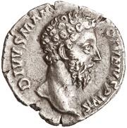 Denarius - Marcus Aurelius Divus CONSECRATIO obverse image