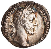 Denarius - Commodus TR P VI IMP IIII COS III P P; Annona obverse image