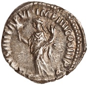 Denarius - Commodus LIB AVG IIII TR P VI IMP IIII COS III P P; Liberalitas, Rome, 181 reverse image