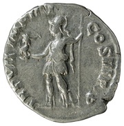 Denarius - Commodus TR P VII IMP IIII COS III P P; Roma and Victory, Rome, 181-182 reverse image