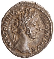 Denarius - Commodus TR P VII IMP IIII COS III P P; Annona obverse image