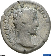 Denarius - Commodus TR P VII IMP IIII COS III P P; Providentia obverse image