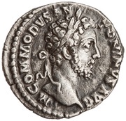 Denarius - Commodus LIB AVG V TR P VII IMP IIII COS III P P; Liberalitas obverse image