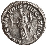 Denarius - Commodus LIB AVG V TR P VII IMP IIII COS III P P; Liberalitas, Rome, 181-182 reverse image