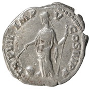 Denarius - Commodus TR P VII IMP V COS III P P; Providentia, Rome, 182 reverse image