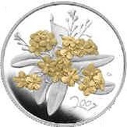 50 Cents - Elizabeth II Golden Forget-Me-Not reverse image