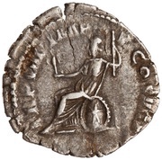 Denarius - Commodus TR P VIII IMP VI COS IIII P P; Roma and Victory, Rome, 183 reverse image