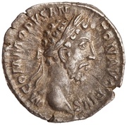 Denarius - Commodus TR P VIII IMP VI COS IIII P P; Roma and Victory obverse image