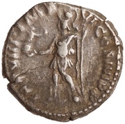 Denarius - Commodus TR P VIII IMP VI COS IIII P P; Roma and Victory, Rome, 183 reverse image