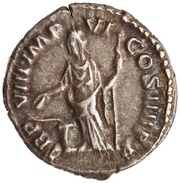 Denarius - Commodus TR P VIII IMP VI COS IIII P P; Salus, Rome, 183 reverse image