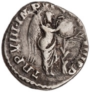Denarius - Commodus TR P VIII IMP VI COS IIII P P; Victory, Rome, 183 reverse image