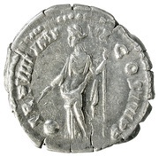 Denarius - Commodus P M TR P VIIII IMP VI COS IIII P P; Providentia, Rome, 183-184 reverse image
