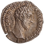 Denarius - Commodus P M TR P VIIII IMP VI COS IIII P P obverse image